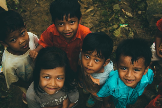 Community event with children